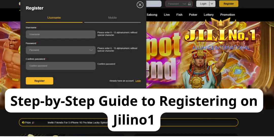 Step-by-Step Guide to Registering on Jilino1
